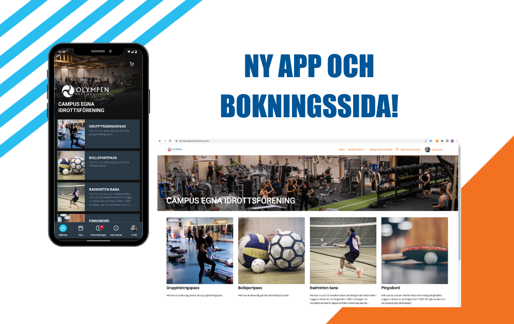 Ny app och bokningssida
