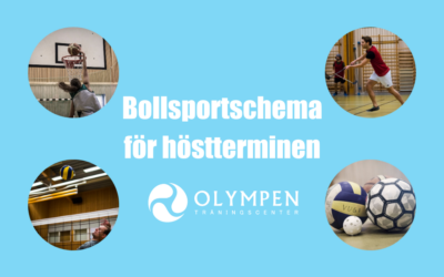 Bollsportschemat för höstterminen