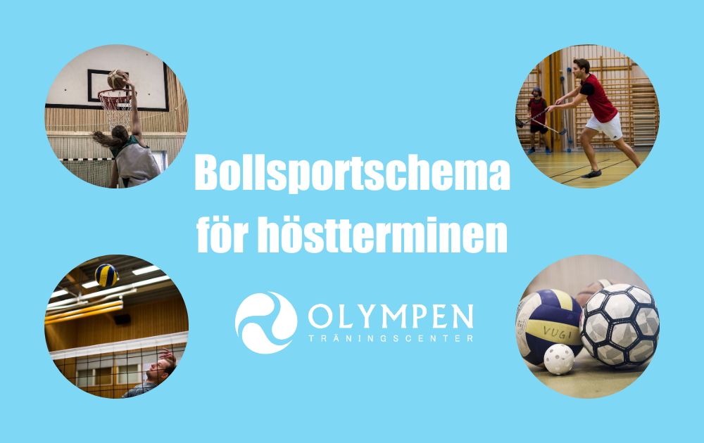 Bollsportschemat för höstterminen