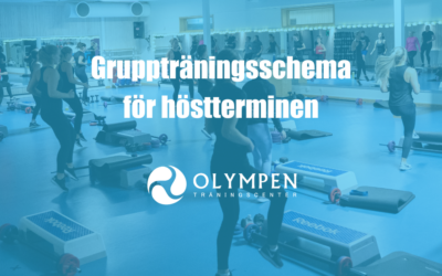 Gruppträningsschema för höstterminen