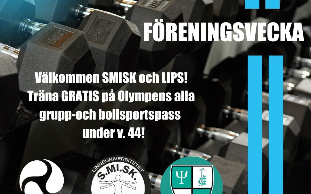 Föreningsveckorna är tillbaka!
