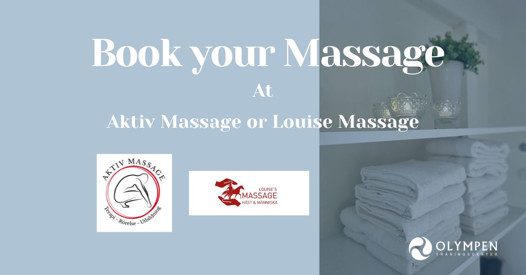 Book your massage at  Aktiv Massage or Louise Massage