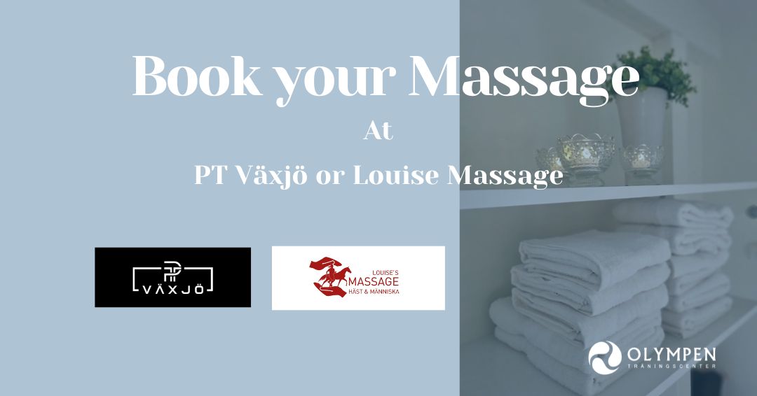Book your massage at Louise Massage or PT Växjö
