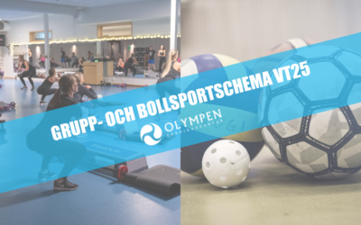 Grupp- och bollsportschema för våren